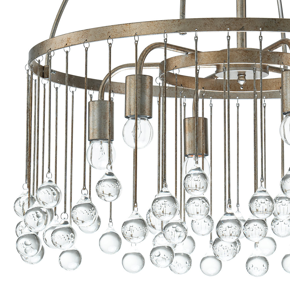 Candelabro de Cristal de Vidrio Vintage Luxe