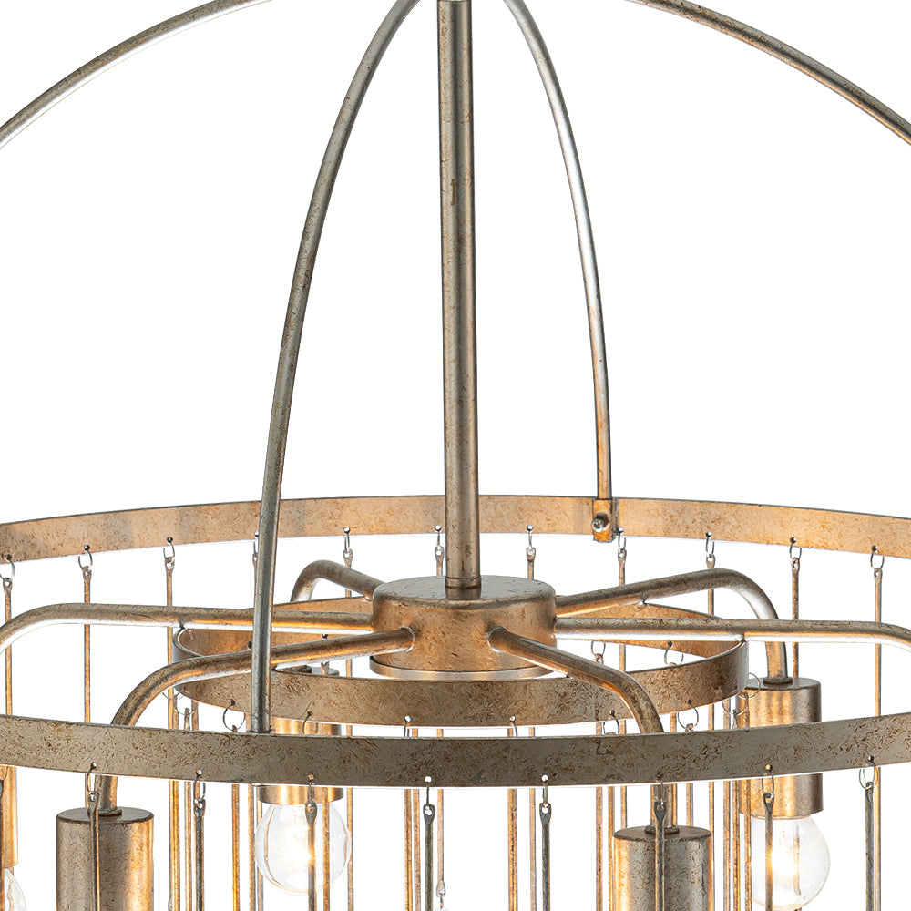 Candelabro de Cristal de Vidrio Vintage Luxe