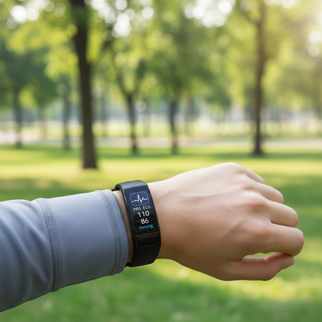 CAREPULSE - Pulsera de fitness inteligente con monitoreo de ECG, presión arterial y frecuencia cardíaca para el seguimiento diario de la salud