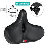 Lisslune | RideEase - Silla de Bicicleta Extra Ancha y Transpirable, Asiento Ergonómico