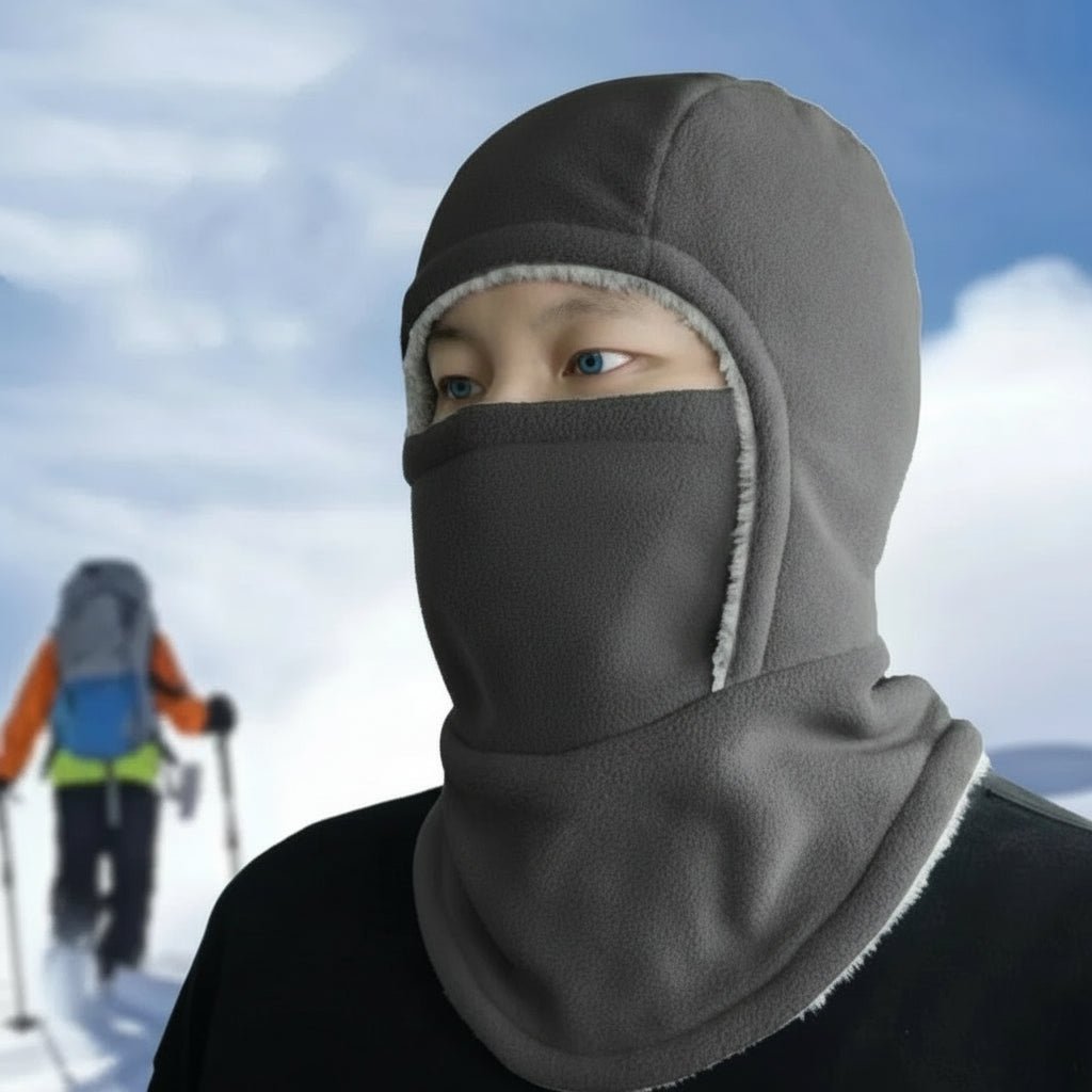 KÄLTEHAUBE – Cagoule en thermofleece pour le cyclisme et les sports de plein air par temps glacial