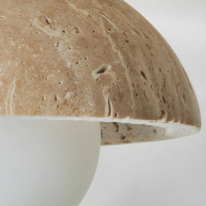 Boho | Aplique LED de piedra natural de travertino