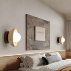 Boho | Aplique LED de piedra natural de travertino