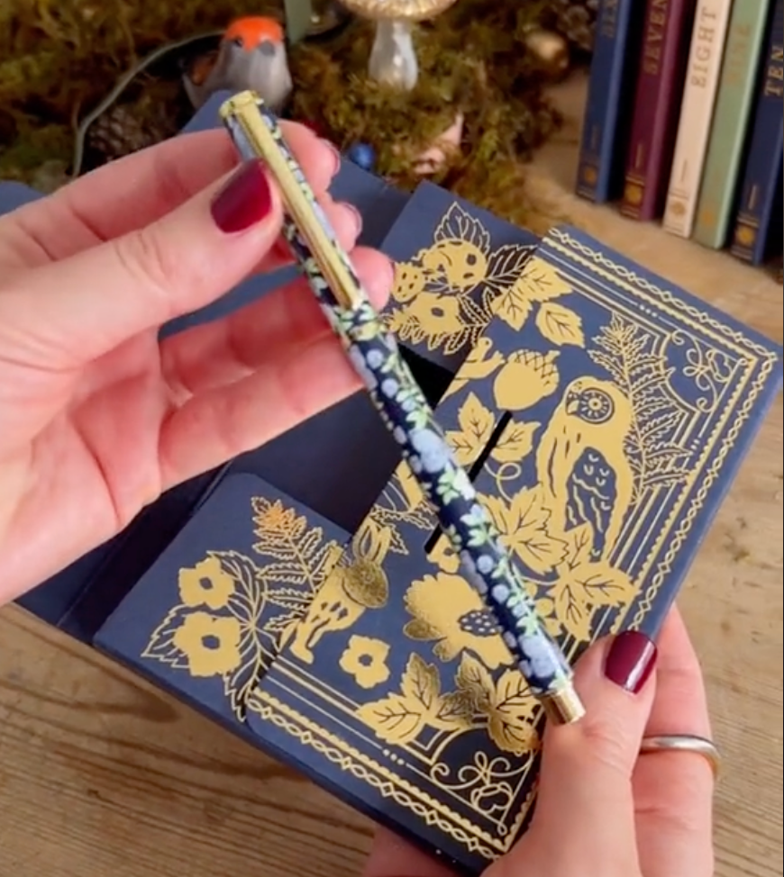 JollyJournals - Calendario de Adviento con artículos de escritura 24 sorpresas
