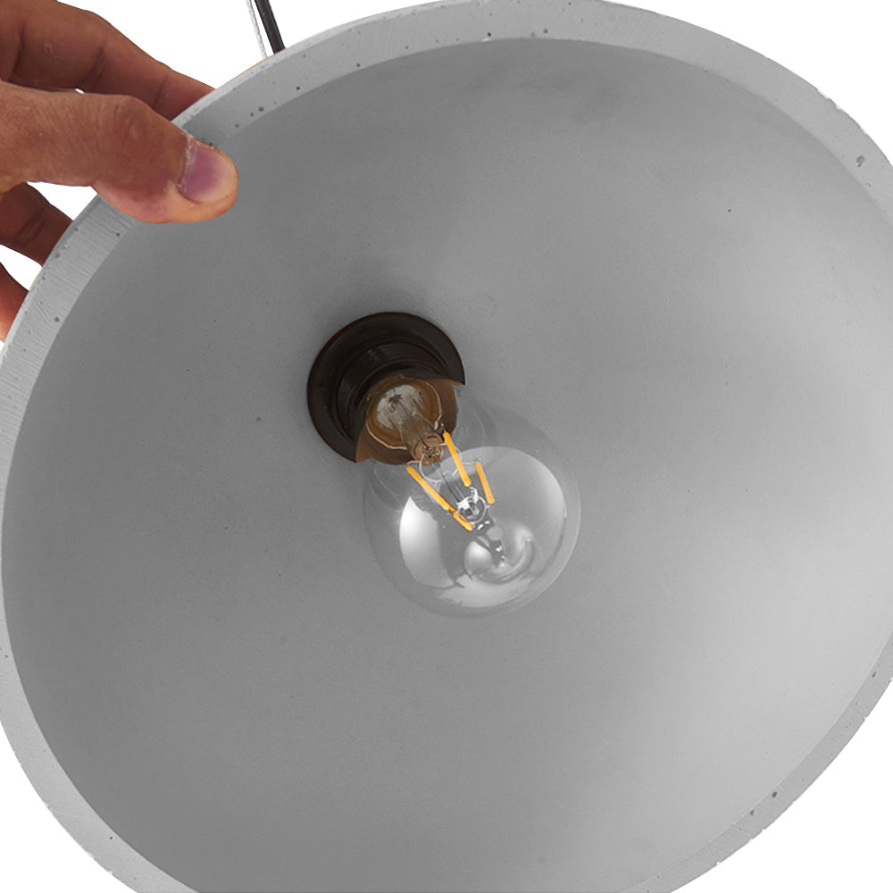 Lámpara Colgante de Resina Wabi Sabi de 1 Luz para Isla de Cocina