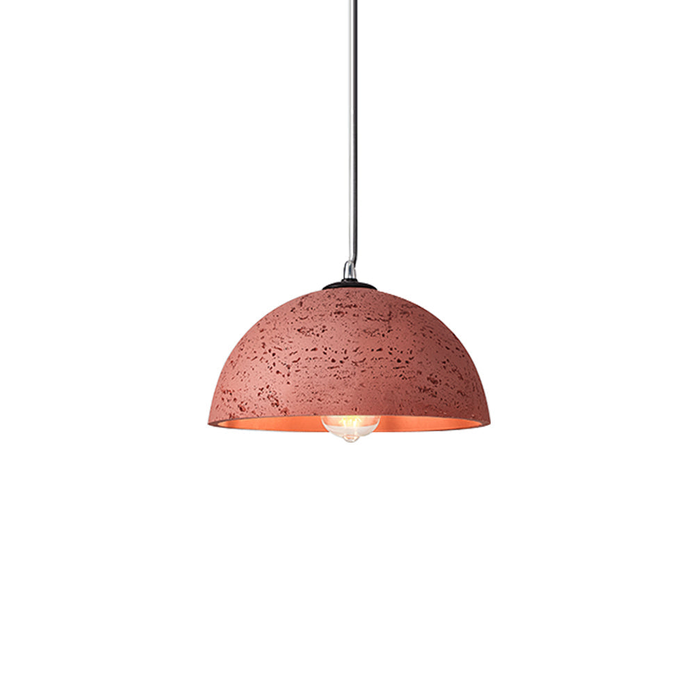 Lámpara Colgante de Resina Wabi Sabi de 1 Luz para Isla de Cocina