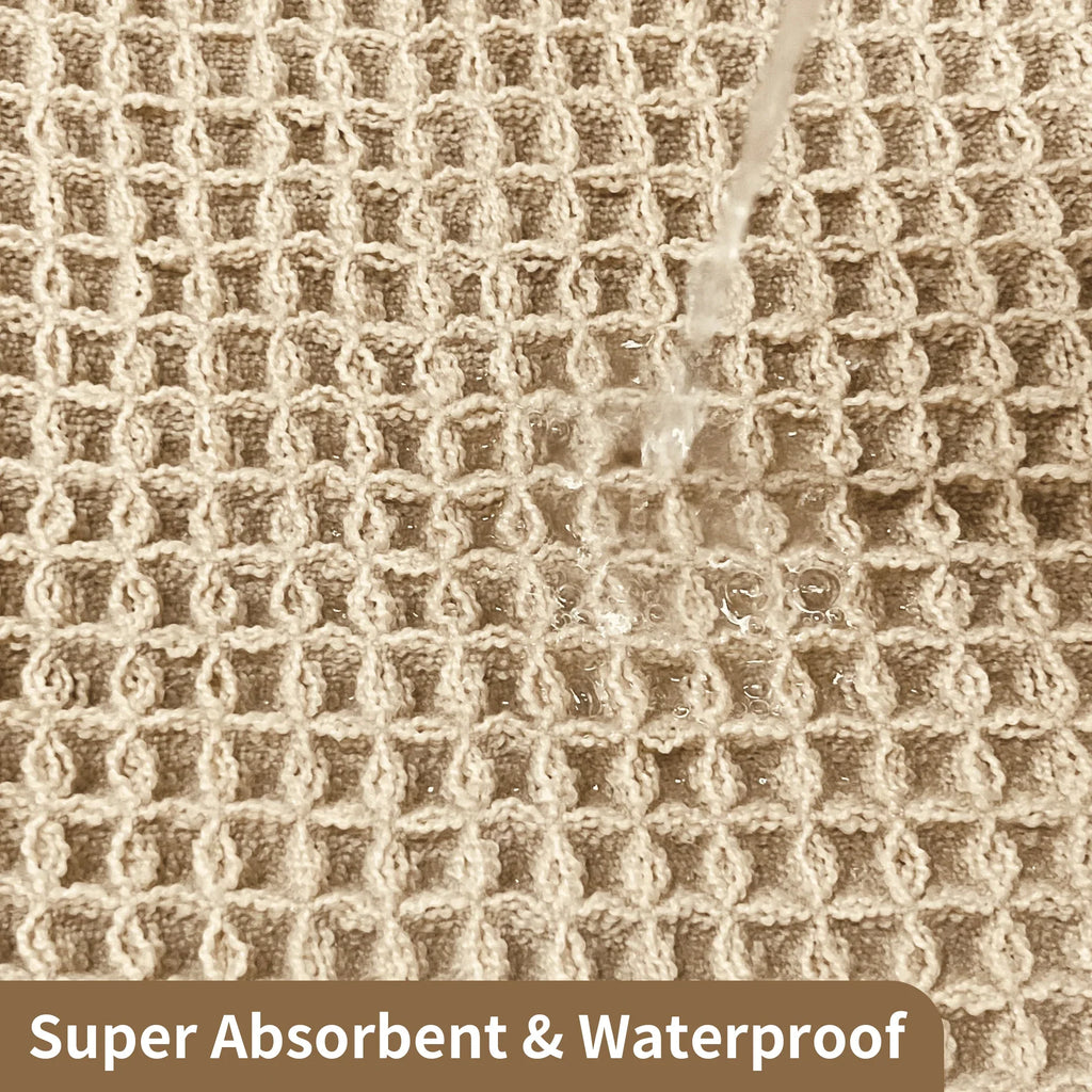 Alfombrilla de Baño Super Absorbente Waffle | Alfombra de Microfibra Antideslizante con Borlas