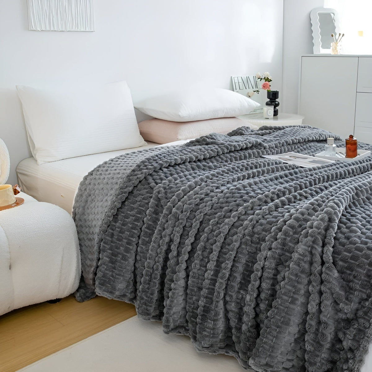 Manta de microfibra – super suave y cálida para sofá y cama