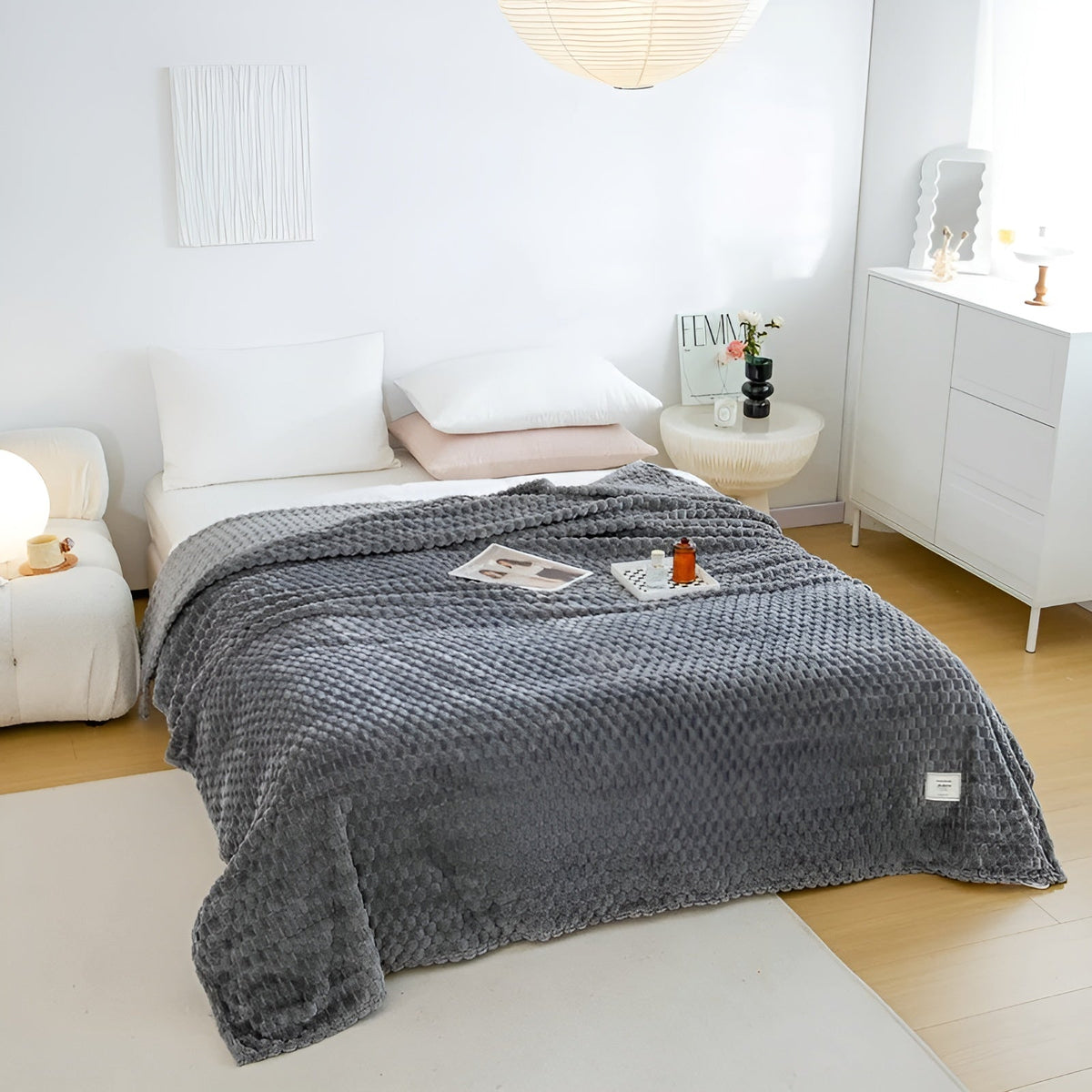 Manta de microfibra – super suave y cálida para sofá y cama