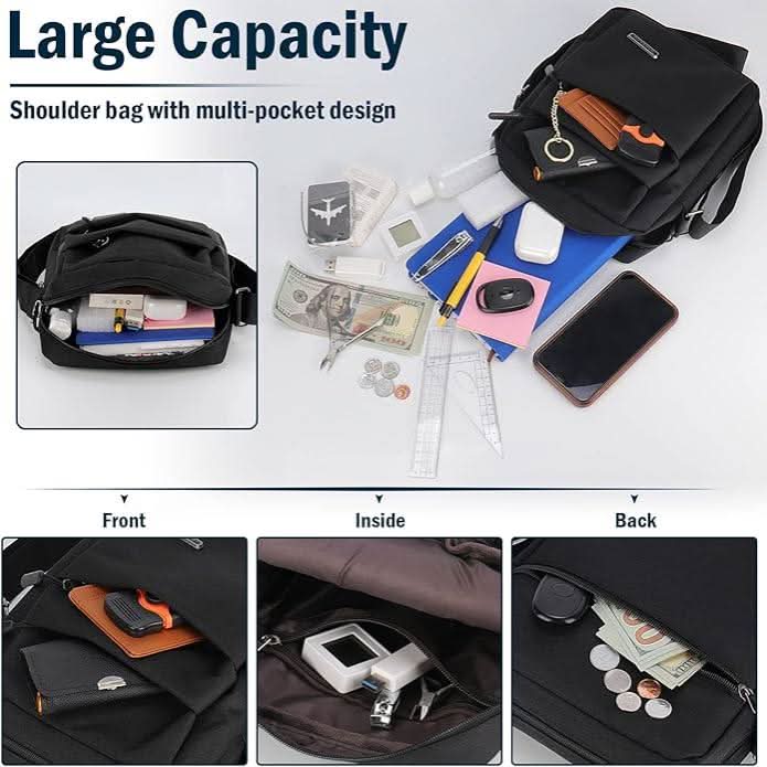 METROSAFE – Bolsa de Hombro Impermeable para Hombre con Diseño Antirrobo