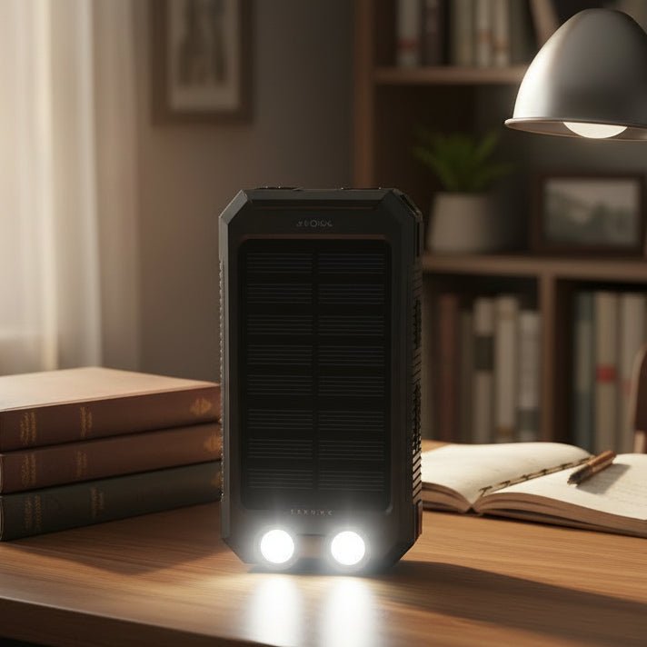 SOLARFORCE Power Bank – Powerbank solar impermeable de 20000mAh para aventuras al aire libre