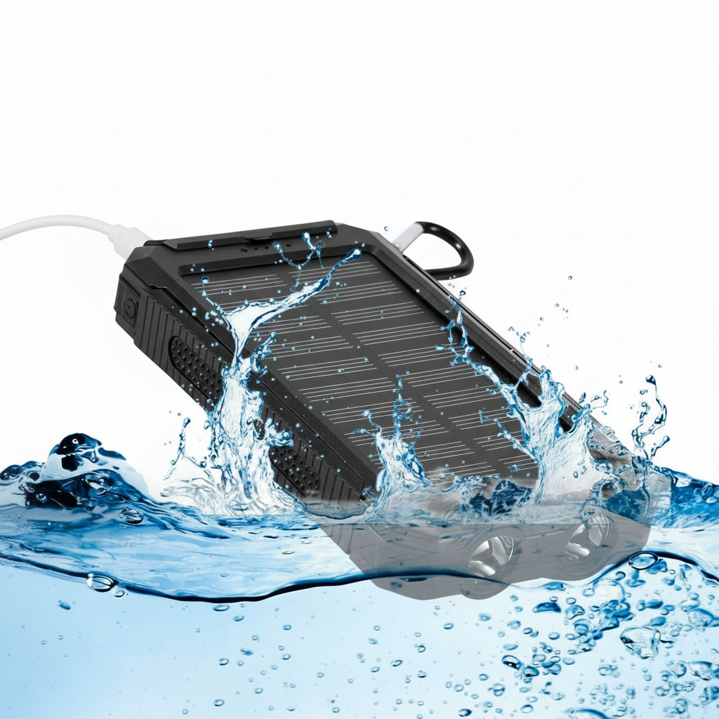 SOLARFORCE Power Bank – Powerbank solar impermeable de 20000mAh para aventuras al aire libre