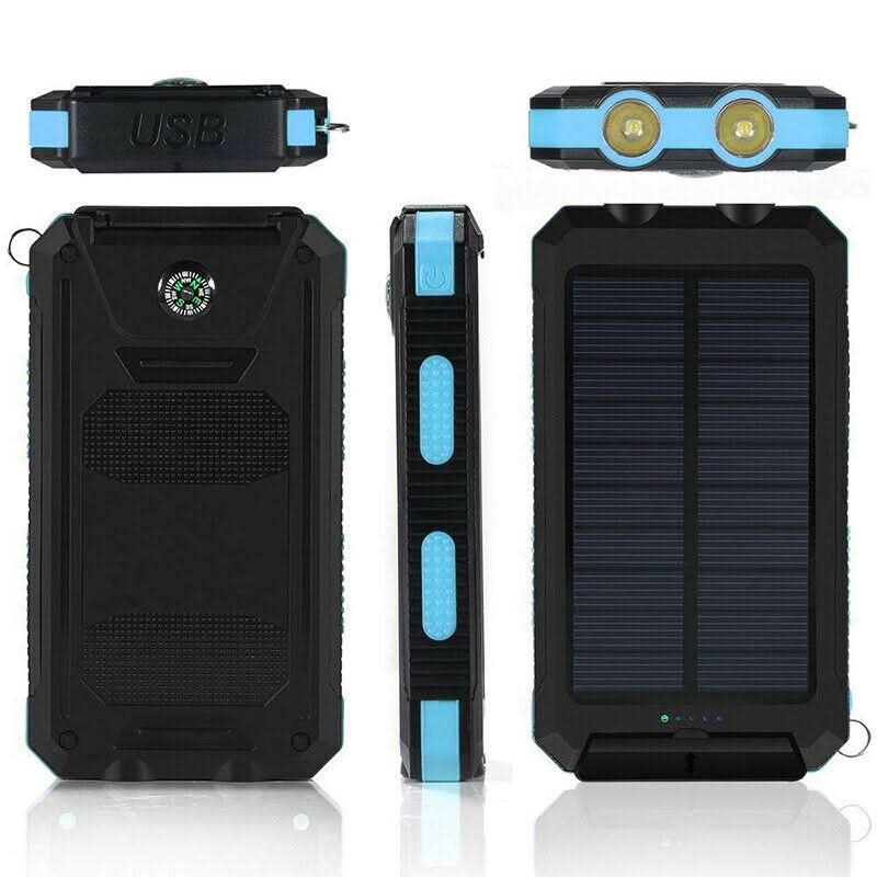 SOLARFORCE Power Bank – Powerbank solar impermeable de 20000mAh para aventuras al aire libre