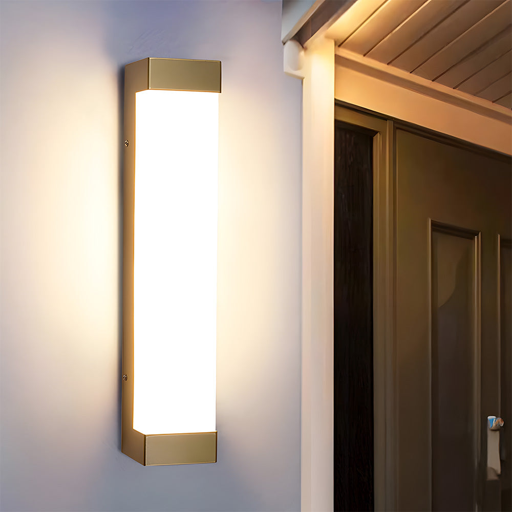Luz de Pared Exterior Acrílica Impermeable | Linterna Moderna para Patios y Jardines