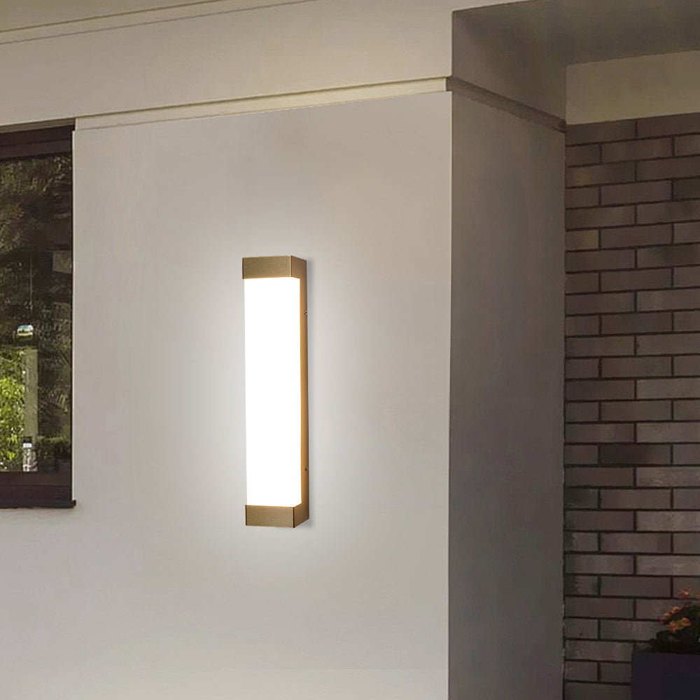 Luz de Pared Exterior Acrílica Impermeable | Linterna Moderna para Patios y Jardines