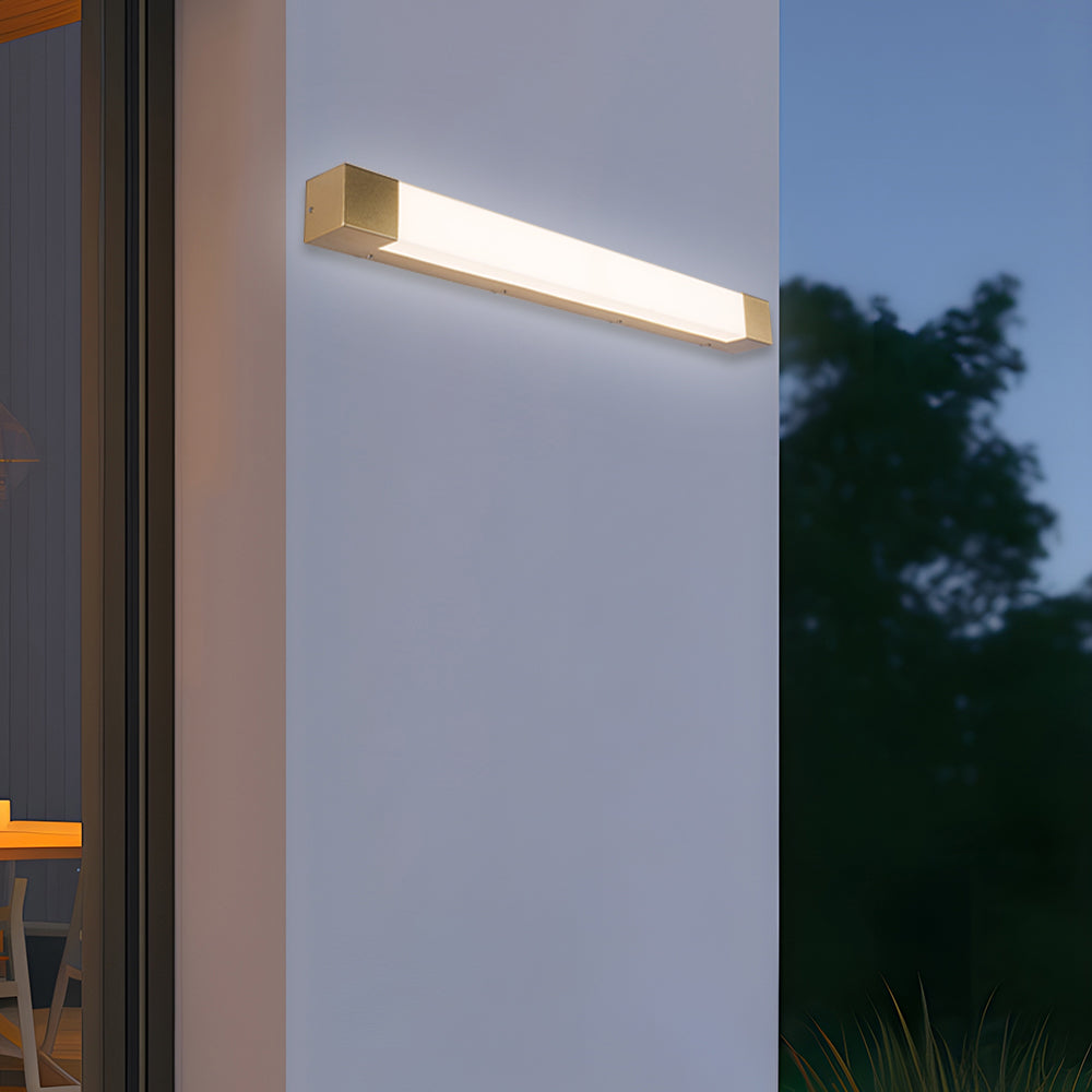 Luz de Pared Exterior Acrílica Impermeable | Linterna Moderna para Patios y Jardines