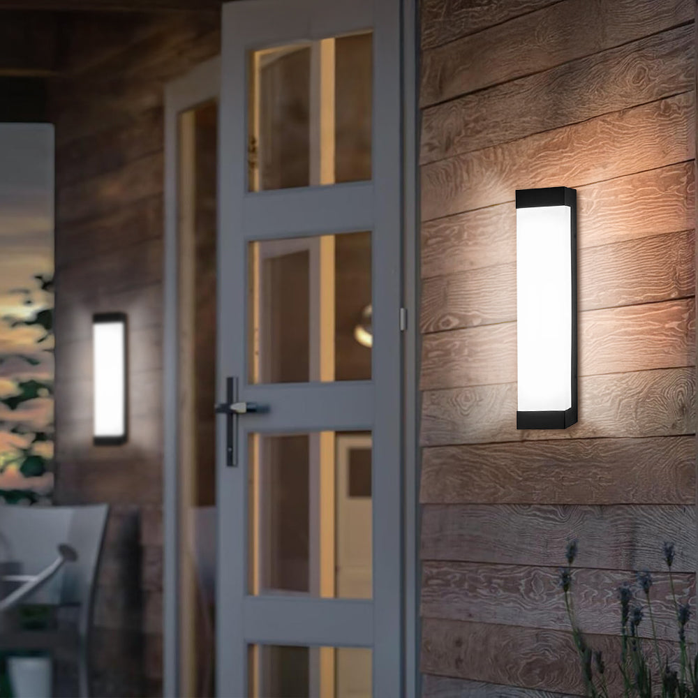 Luz de Pared Exterior Acrílica Impermeable | Linterna Moderna para Patios y Jardines
