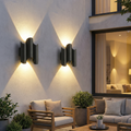 Lámpara de Pared LED Exterior Impermeable | Aplique de Aluminio Industrial para Espacios Exteriores