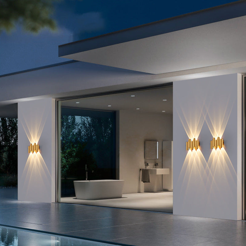 Lámpara de Pared LED Exterior Impermeable | Aplique de Aluminio Industrial para Espacios Exteriores