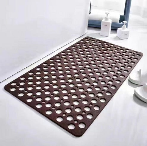 Alfombra de baño antideslizante de secado rápido con ventosas para un agarre seguro