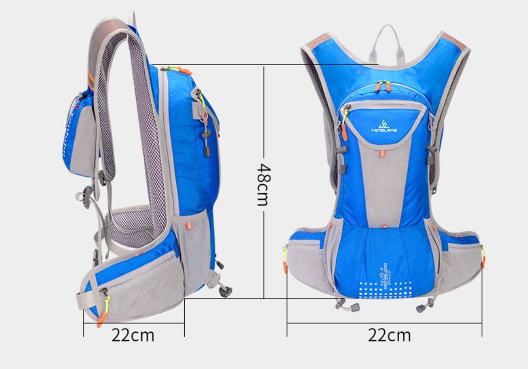 Mochila impermeable y multifuncional para ciclistas