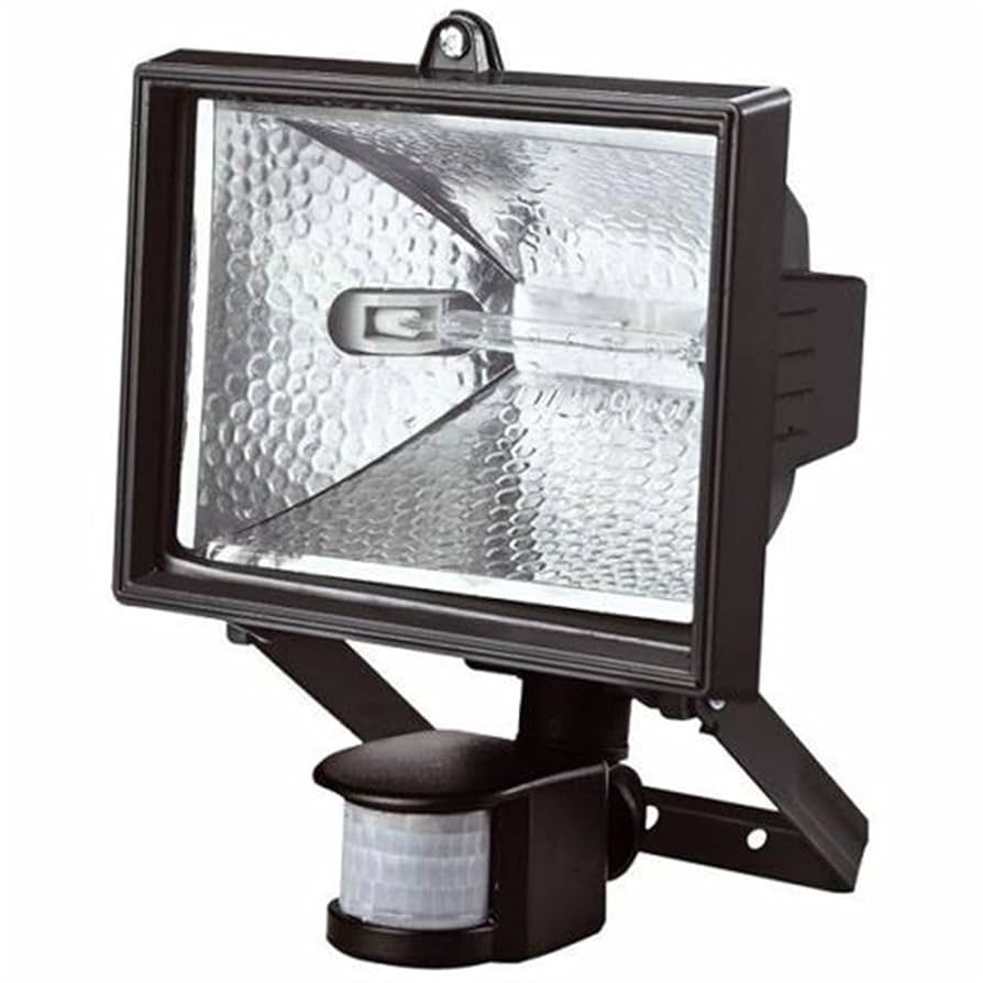 SecureGlow – Proyector halógeno exterior de 400W con sensor de movimiento