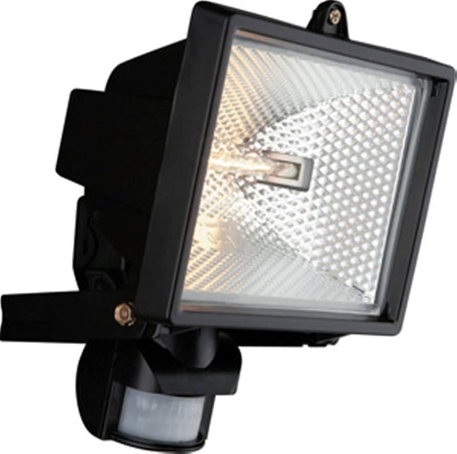SecureGlow – Proyector halógeno exterior de 400W con sensor de movimiento