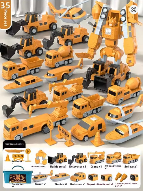 MagnaBuild – Set de vehículo de construcción magnético creativo | 50% DESCUENTO