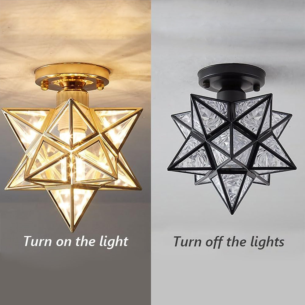 Luz de Techo en Forma de Estrella Caprichosa