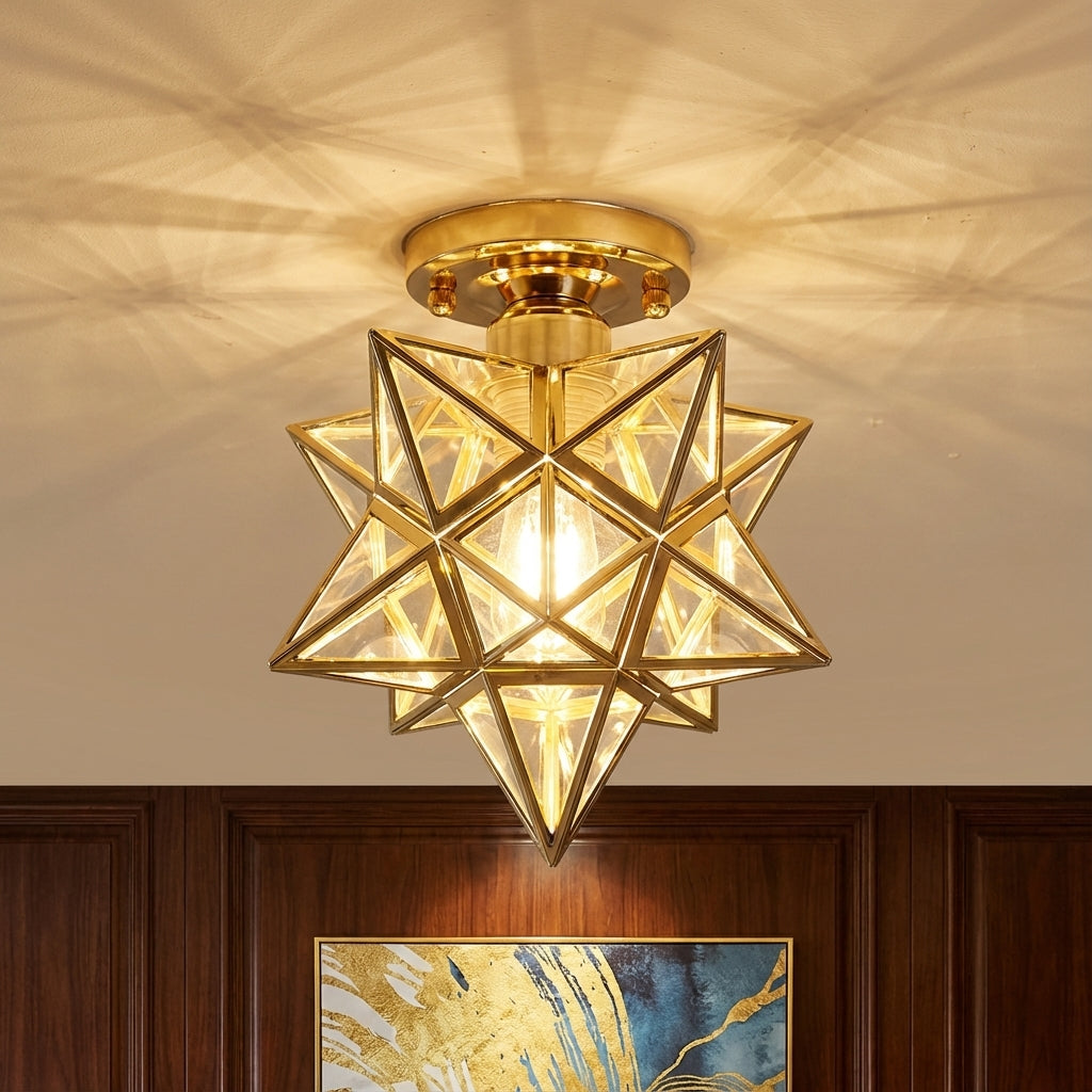 Luz de Techo en Forma de Estrella Caprichosa