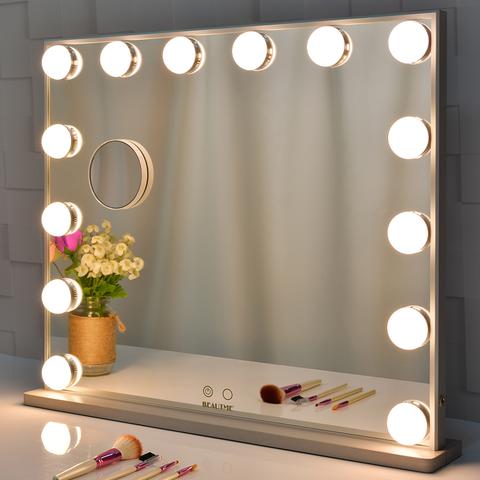 Espejo de Maquillaje LED con Luz Ajustable