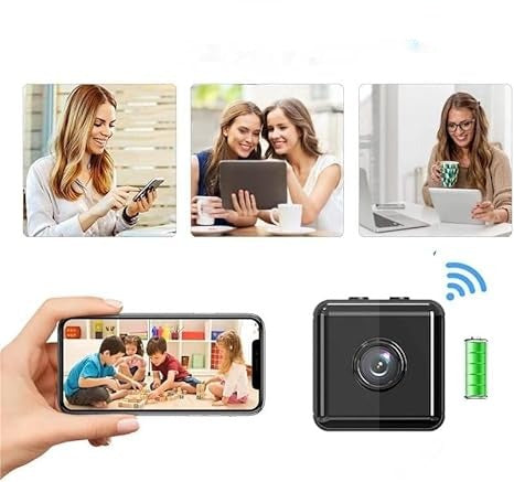 Kalsten | Cámara de Seguridad Inalámbrica WiFi 1080P | Resistente a la Intemperie, Controlada por App y Ideal para Vigilancia Interior y Exterior | Pequeña Cámara de Circuito Cerrado