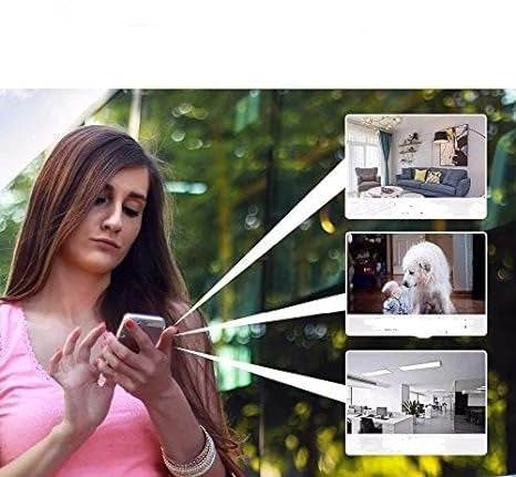 Kalsten | Cámara de Seguridad Inalámbrica WiFi 1080P | Resistente a la Intemperie, Controlada por App y Ideal para Vigilancia Interior y Exterior | Pequeña Cámara de Circuito Cerrado