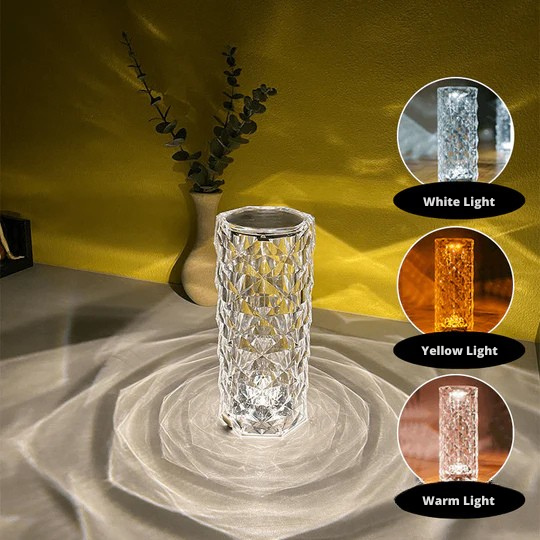 Lámpara LED decorativa estilo cristal