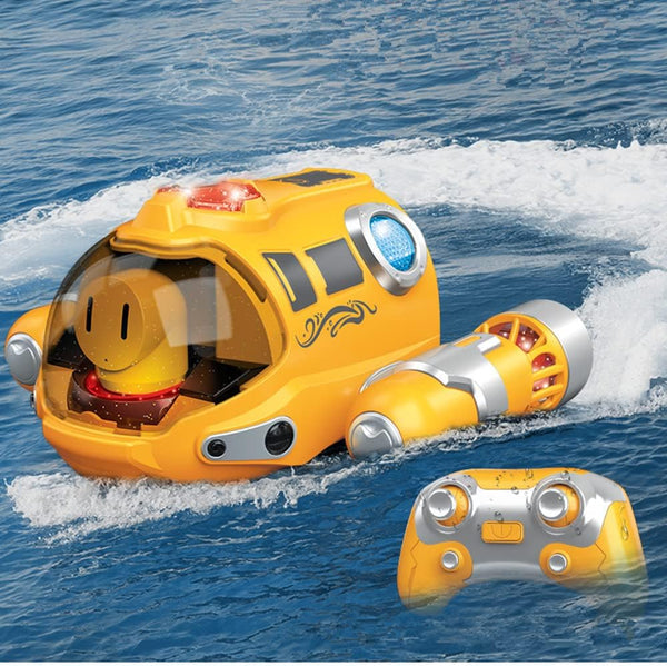 Barco de Juguete a Control Remoto Impermeable con Hélices Dobles para Niños – Diversión Ideal en la Piscina o en la Bañera
