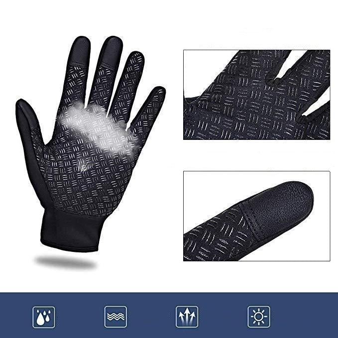 Guantes térmicos impermeables para deportes de invierno con compatibilidad táctil