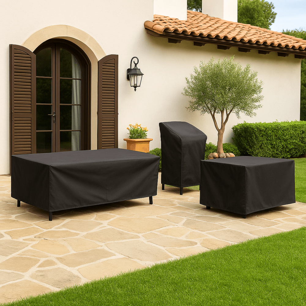 Funda impermeable para muebles de jardín con protección contra las inclemencias del tiempo – versátil para uso exterior