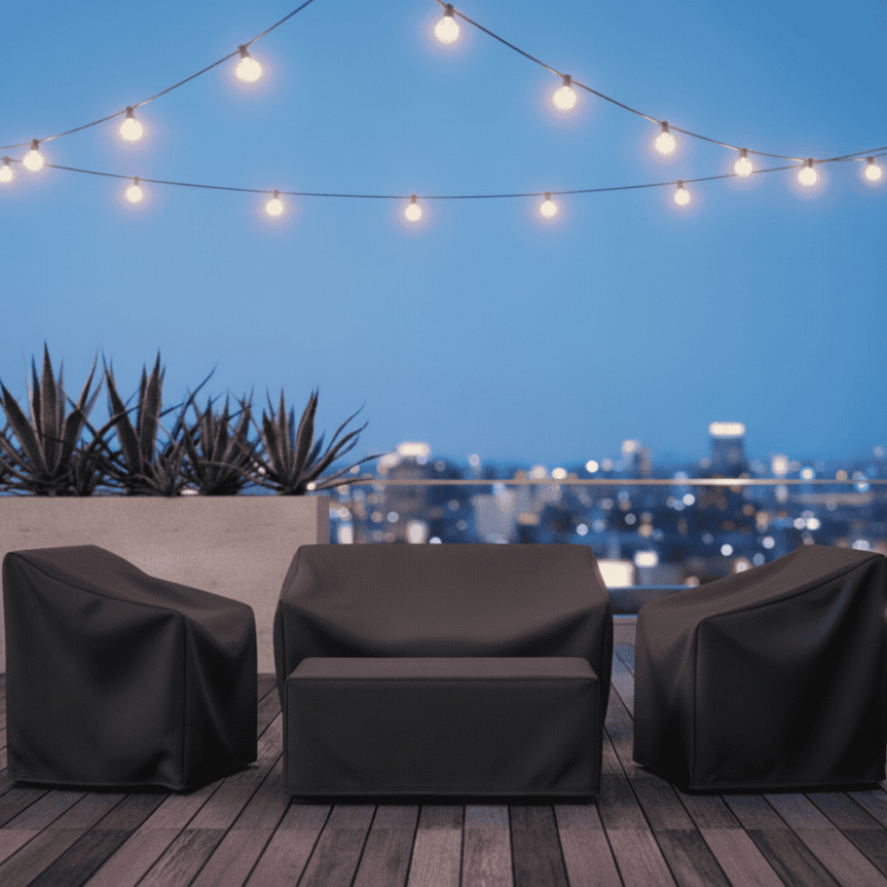 Funda impermeable para muebles de jardín con protección contra las inclemencias del tiempo – versátil para uso exterior