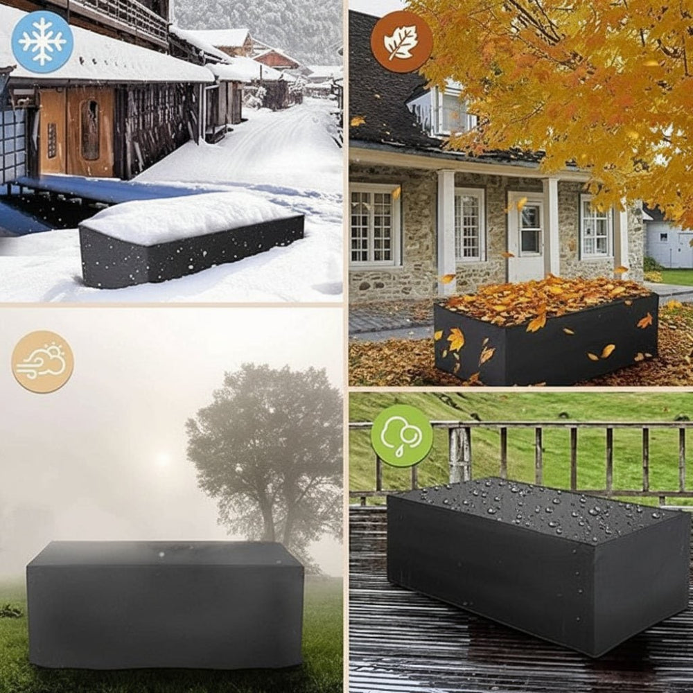 Funda impermeable para muebles de jardín con protección contra las inclemencias del tiempo – versátil para uso exterior