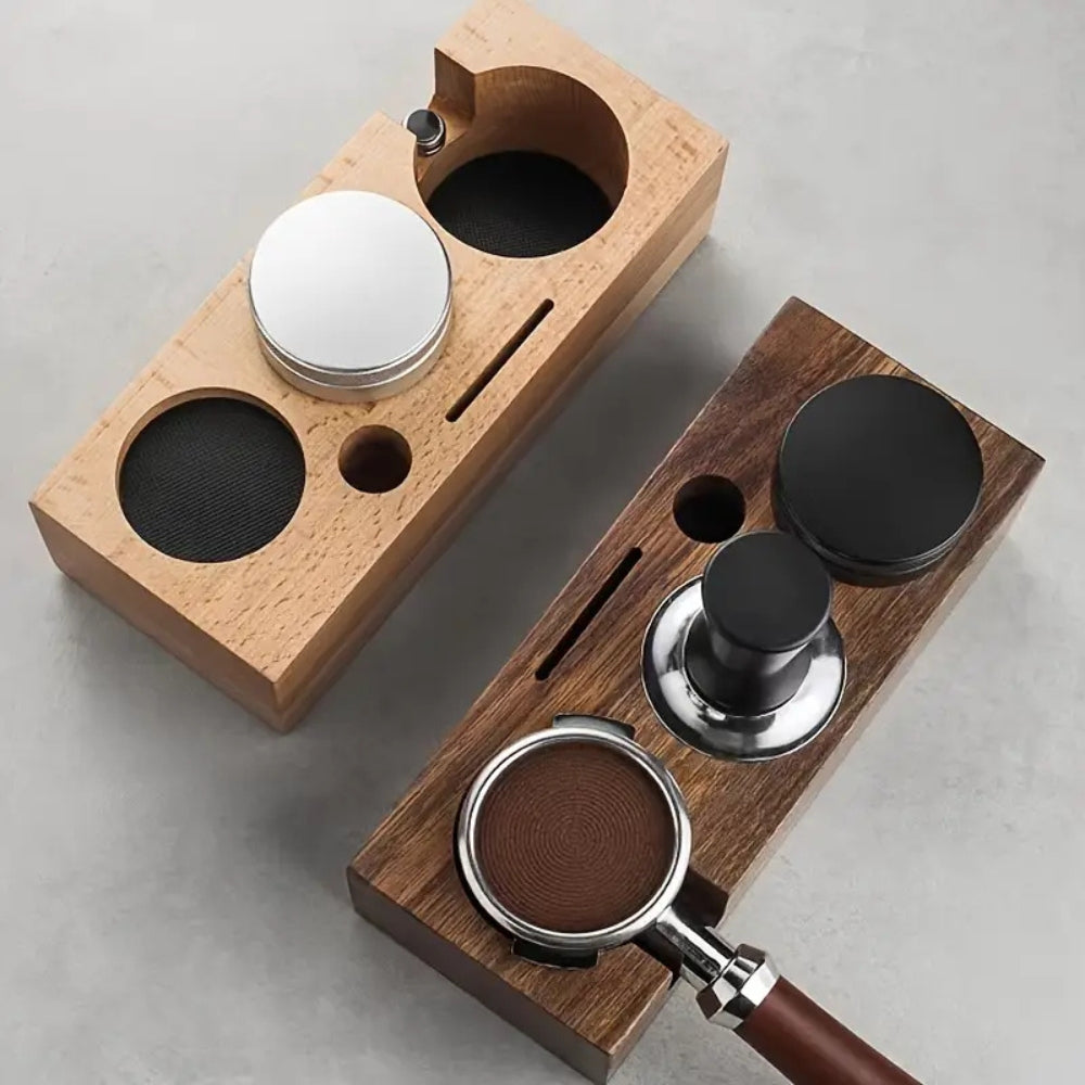Lisslune | Estación de Compresión de Café de Madera Rectangular