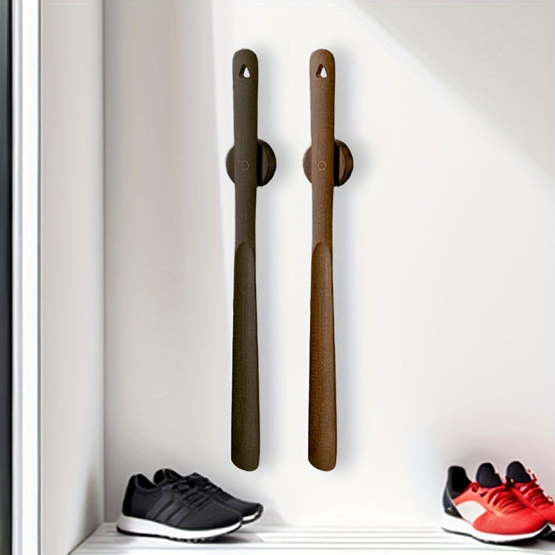 Elara Haus Cucharón de Zapatos Ergonómico de Nogal Magnético