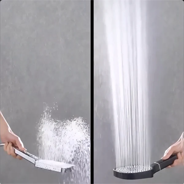 Cabezal de Ducha de Alta Presión con Filtro Turbo Boost – Modos de Flujo Ajustables, Diseño Elegante, 13 cm