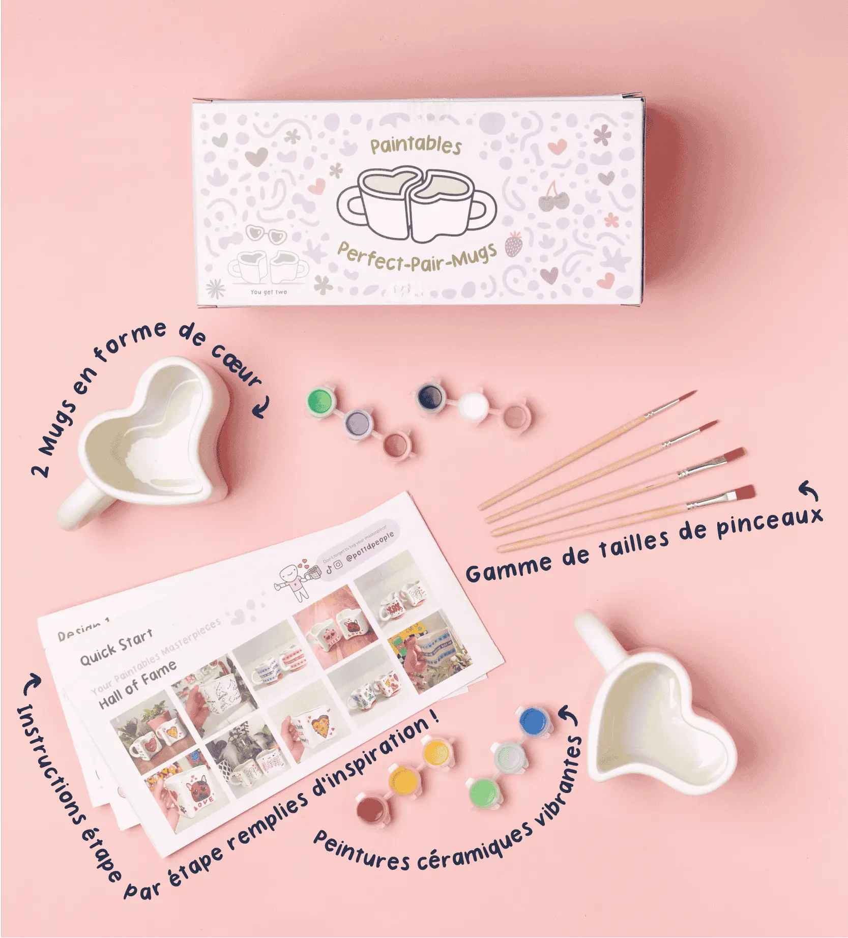 Set de pintura para tazas