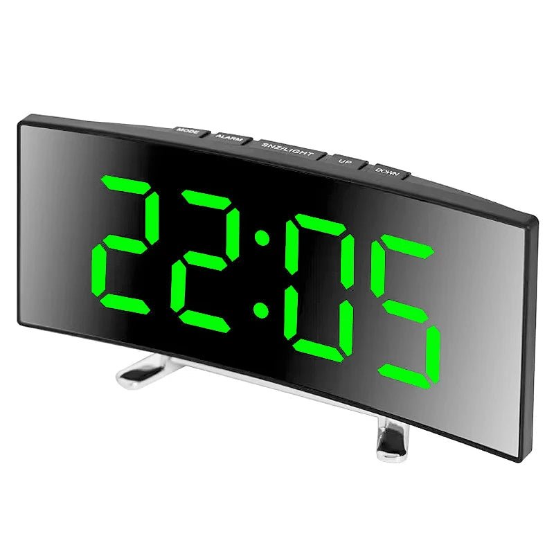 SILENTLITE – Reloj despertador digital delgado con gran pantalla LED y diseño silencioso