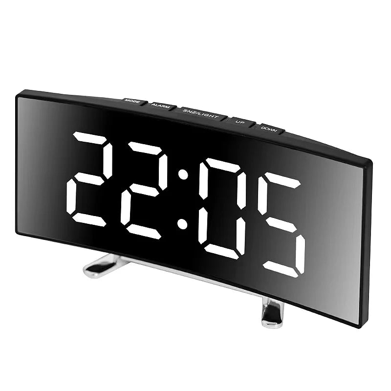 SILENTLITE – Reloj despertador digital delgado con gran pantalla LED y diseño silencioso