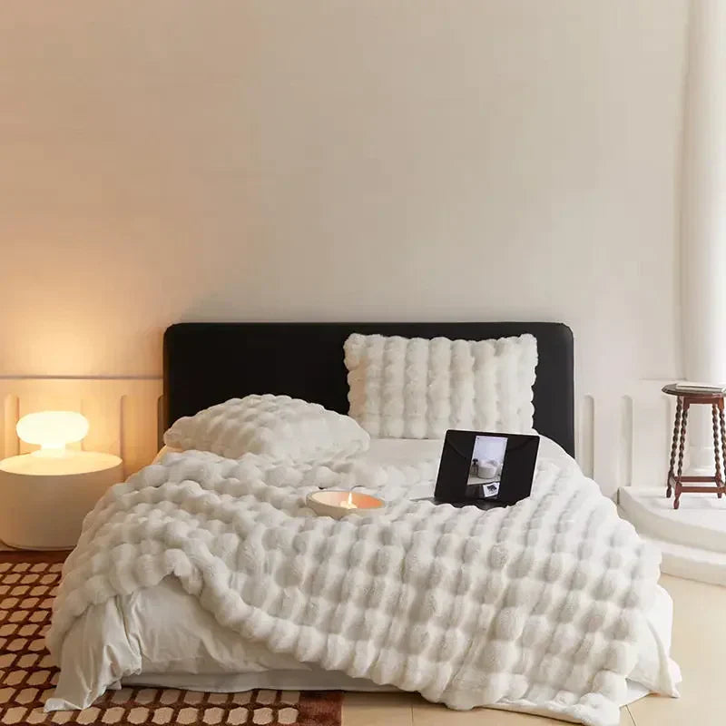 Lisslune | SnugWrap | Manta de Lujo de Felpa para Máxima Calidez y Confort