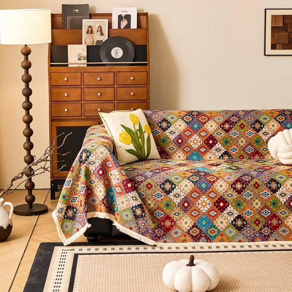 Funda de Sofá Tribal Geométrica Zahara