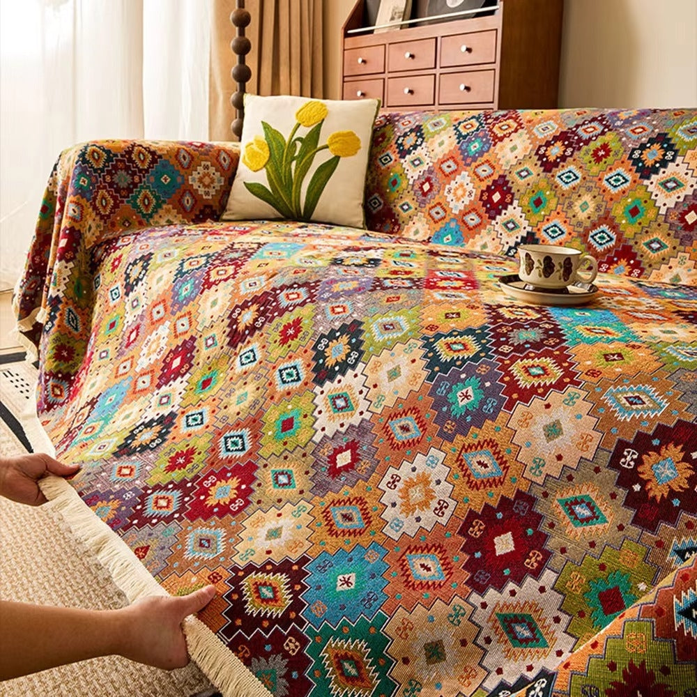 Funda de Sofá Tribal Geométrica Zahara