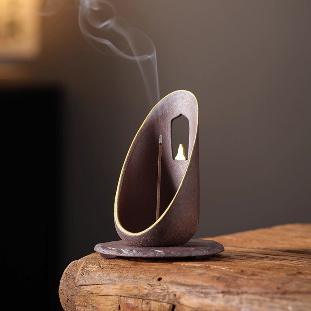 Porta inciensos de cerámica – Zen Flow