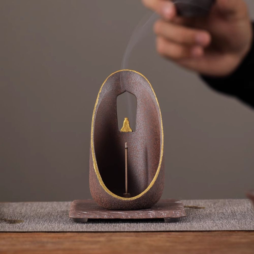 Porta inciensos de cerámica – Zen Flow